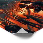 ブエノスアイレスアルゼンチンヴィンテージトラベルイラストレーション ポスター (角)