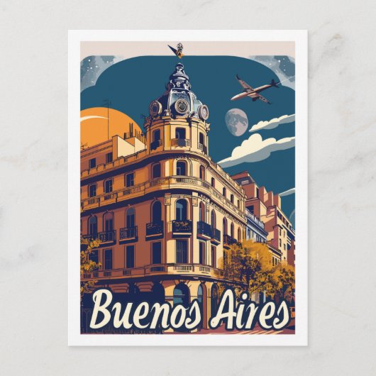 ブエノスアイレスアルゼンチン有名な旅行の場所 ポストカード (正面)