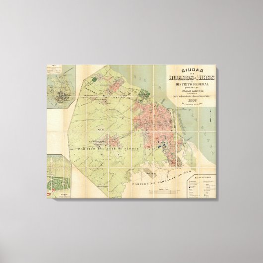 ブエノスアイレスアルゼンチン キャンバスプリント (正面)