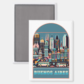 ブエノスアイレスアルゼンチン マグネット (正面/裏面)