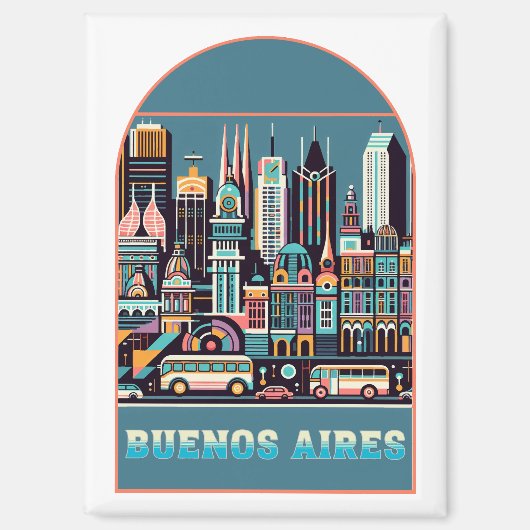 ブエノスアイレスアルゼンチン マグネット (正面)