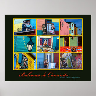 ブエノスアイレスカミニートバルコニー ポスター