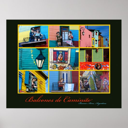 ブエノスアイレスカミニートバルコニー ポスター (正面)