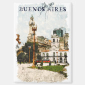 ブエノスアイレスカラフルアルゼンチンスカイライン マグネット (正面)