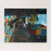 ブエノスアイレスカラフルアルゼンチン旅行写真 ジグソーパズル (横)