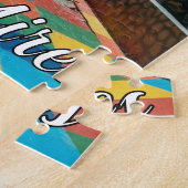 ブエノスアイレスカラフルアルゼンチン旅行写真 ジグソーパズル (側面)