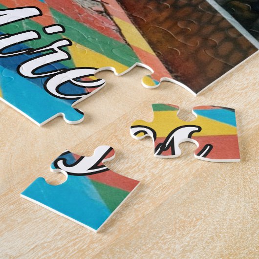 ブエノスアイレスカラフルアルゼンチン旅行写真 ジグソーパズル (側面)