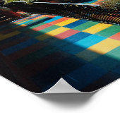 ブエノスアイレスカラフルアルゼンチン旅行写真 ポスター (角)