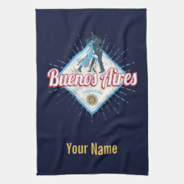 ブエノスアイレスシティアルゼンチンレトロ丹後ヴィンテージ キッチンタオル