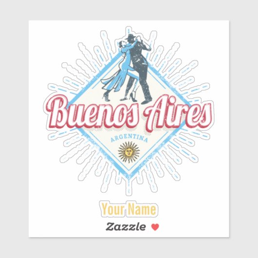 ブエノスアイレスシティアルゼンチンレトロ丹後ヴィンテージ シール (シート)