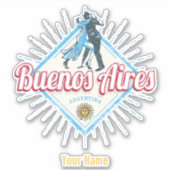 ブエノスアイレスシティアルゼンチンレトロ丹後ヴィンテージ シール (正面)