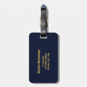 ブエノスアイレスシティアルゼンチンレトロ丹後ヴィンテージ ラゲッジタグ (裏面縦)