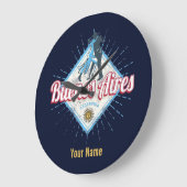 ブエノスアイレスシティアルゼンチンレトロ丹後ヴィンテージ ラージ壁時計 (傾斜)