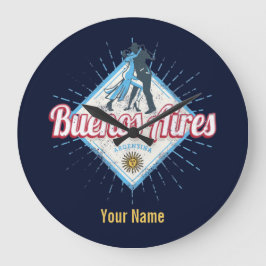 ブエノスアイレスシティアルゼンチンレトロ丹後ヴィンテージ ラージ壁時計