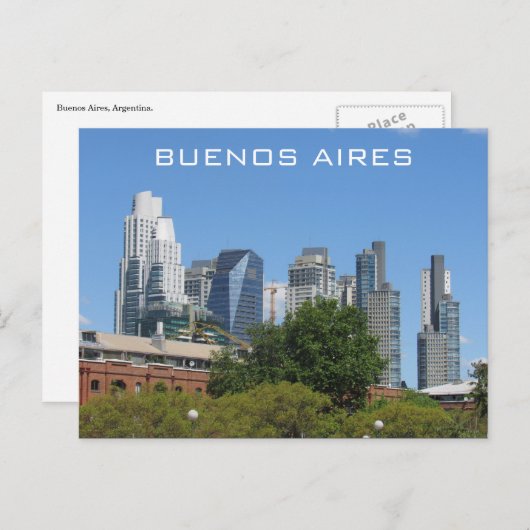 ブエノスアイレスモダンスカイライン ポストカード (正面/裏面)