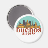 ブエノスアイレスレトロシティスカイラインシティスケープ マグネット (正面/裏面)