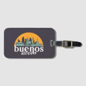 ブエノスアイレスヴィンテージシティスカイラインシティスケープ ラゲッジタグ (正面横)