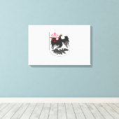 ブエノスアイレス国旗（アルゼンチン） キャンバスプリント (インサイチュ (ウッドフロア))