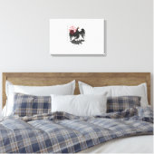 ブエノスアイレス国旗（アルゼンチン） キャンバスプリント (インサイチュ (寝室))