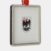 ブエノスアイレス国旗（アルゼンチン） メタルオーナメント (右)