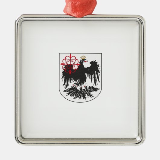 ブエノスアイレス国旗（アルゼンチン） メタルオーナメント (正面)