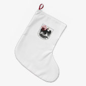 ブエノスアイレス国旗（アルゼンチン） ラージクリスマスストッキング (正面 (吊り時))