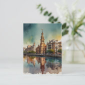 ブエノスアイレス水彩画 ポストカード (スタンド正面)