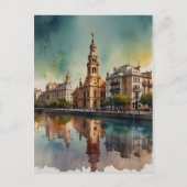 ブエノスアイレス水彩画 ポストカード (正面)