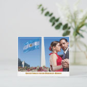 ブエノスアイレス・アルゼンチンのオベリスクとタンゴダンサー ポストカード (スタンド正面)