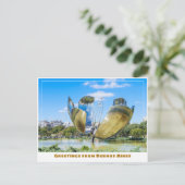 ブエノスアイレス・アルゼンチンの花彫刻 ポストカード (スタンド正面)