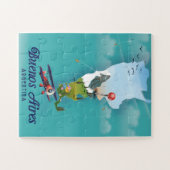 ブエノスアイレス、アルゼンチン旅行ポスター ジグソーパズル (横)