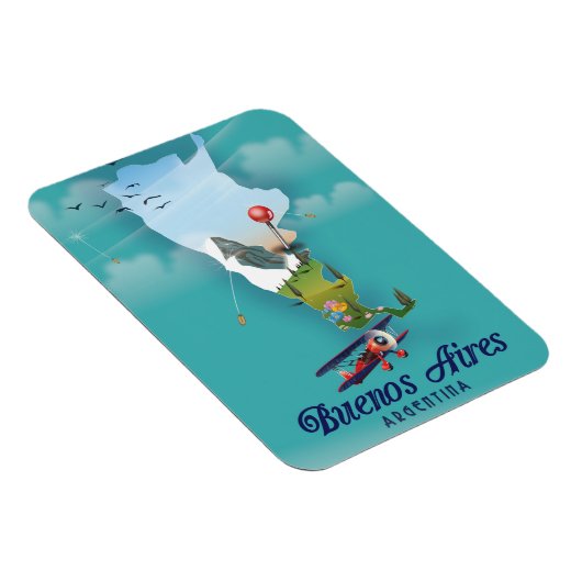 ブエノスアイレス、アルゼンチン旅行ポスター マグネット (右側)