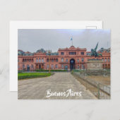 ブエノスアイレス、アルゼンチン、カーサロサダ ポストカード (正面/裏面)