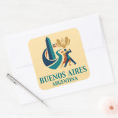 ブエノスアイレス アルゼンチン スクエアシール (封筒)