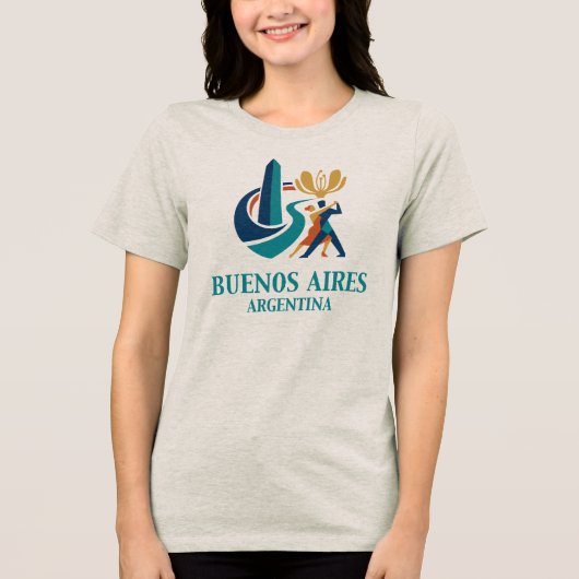 ブエノスアイレス アルゼンチン トライブレンドTシャツ (正面)