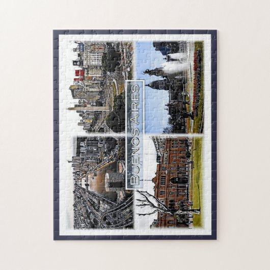 ブエノスアイレス – アルゼンチン – モザイク – ジグソーパズル (縦)