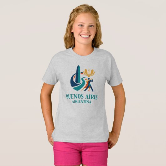 ブエノスアイレス アルゼンチン Tシャツ (正面フル)