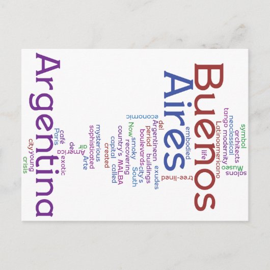 ブエノスアイレス ポストカード (正面)