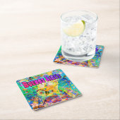 ブエノスアイレス 時代の時計コースター スクエアペーパーコースター (インサイチュ)