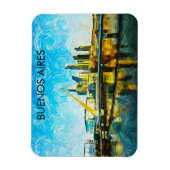 ブエノスアイレスArgentina CItyscape マグネット (縦)