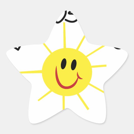 ブエノスディアス 星シール (正面)