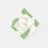 ブエレガントスタイリッシュレ結婚ケン スタンダードカクテルナプキン (角)