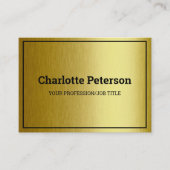 ブエレガントラックと金ゴールド名刺 名刺 (正面)