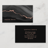 ブエレガントラックアゲート(フェイクバラ金ゴールド) 名刺 (正面/裏面)