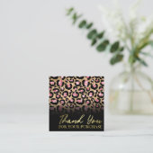 ブエレガントラック·レオパード スクエア名刺 (スタンド正面)