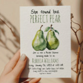 ブエレガントランチグリーナリーパーフェクト梨ブライダルシャワー 招待状