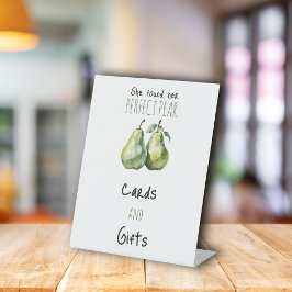 ブエレガントランチパーフェクト梨ブライダルシャワーデコール 台座サイン