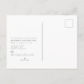 ブエレガントランチ写真母の日ブランチ インビテーションポストカード (裏面)