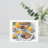 ブエレガントランチ写真母の日ブランチ インビテーションポストカード (スタンド正面)