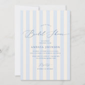 ブエレガントリストライプダル・シャワー 招待状 (正面)